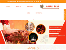 Tablet Screenshot of aghoribabaji.com
